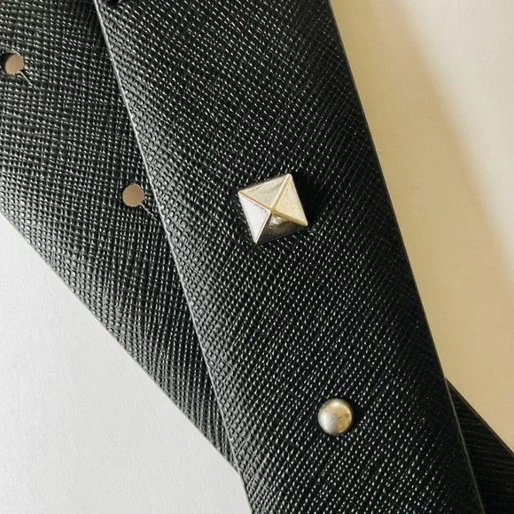 MICHAEL KORS Women's Genuine Leather Studded Belt NWT Size M - Picture 2 of 5